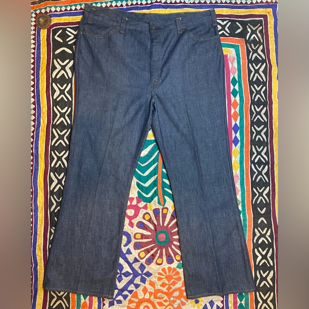 Vintage Levis Big E Flare Jeans Size 42 X 30